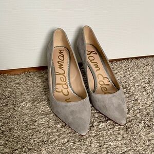 NWT Sam Edelman Grey Suede Pumps Size 7.5